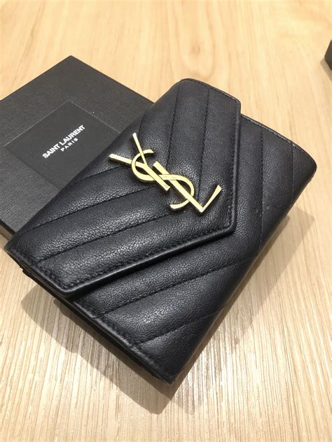 ysl used y wallet|ysl handmade wallet.